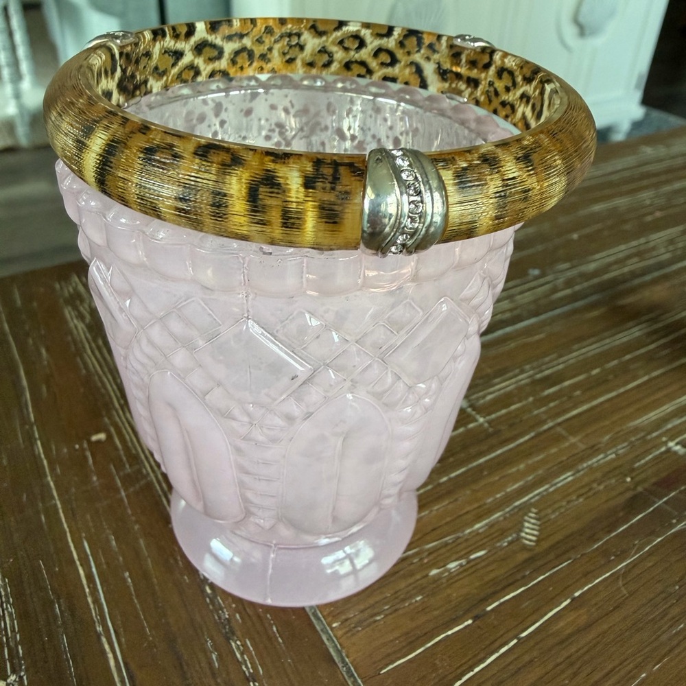 BRIGHTON Leopard Print Bangle with Silver Accent
